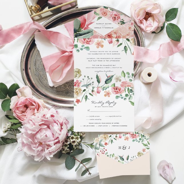 Boho Blommigt Greenery Botanical Bröllop alla i et (Skapare uppladdad)