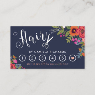 Boho Blommigt Hair Stylist Loyalty Slår kort sex
