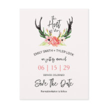 ©Boho Blommigt Hunt är över Spara datum