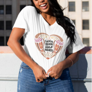 Boho Blommigt inspiration, citat T Shirt