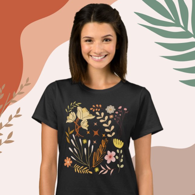 Boho Blommigt Inspired T Shirt (Skapare uppladdad)