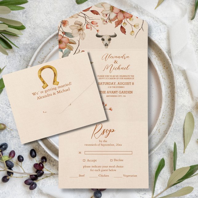 Boho Blommigt Land Westerna Bröllop (Skapare uppladdad)