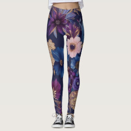 Boho Blommigt Leggings