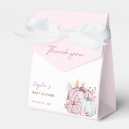 Boho Blommigt Little Rosa Pumpkins Baby Shower Presentaskar