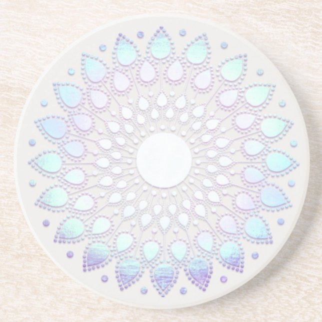 Boho Blommigt Lotus Mandala Underlägg (Skapare uppladdad)