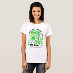 Boho Blommigt Lymphoma be typ T Shirt