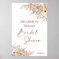 Boho-Blommigt med Pampas Fern VälkomstMöhippa