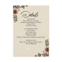 Boho Blommigt Minimalist Bröllop