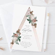 Boho Blommigt Modern Religiösa Baptism & Christeni