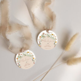 Boho Blommigt Modern Rustic Baby Shower Tack Gåvor Etiketter