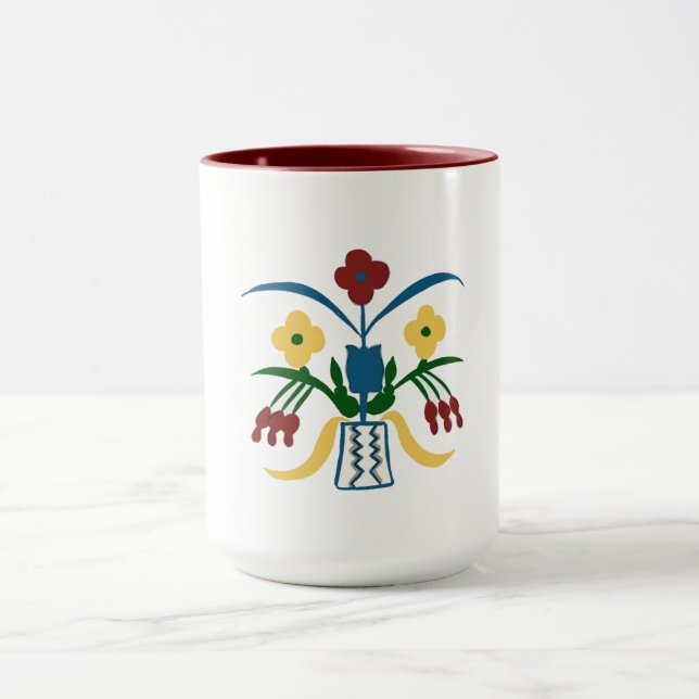 Boho Blommigt Mugg | Hand plockade Vibes (Center)