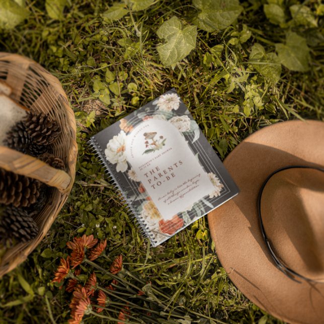 Boho Blommigt Mushroom | Barnstödsgäst Bok Anteckningsbok (Skapare uppladdad)