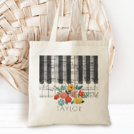 boho blommigt Music namn Tygkasse