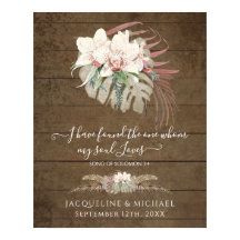 Boho Blommigt Orchid Pampas Grass Rustic Bröllop