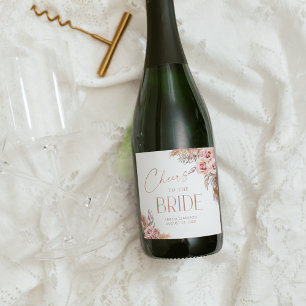 Boho Blommigt Pampas Ro Guld Cheers