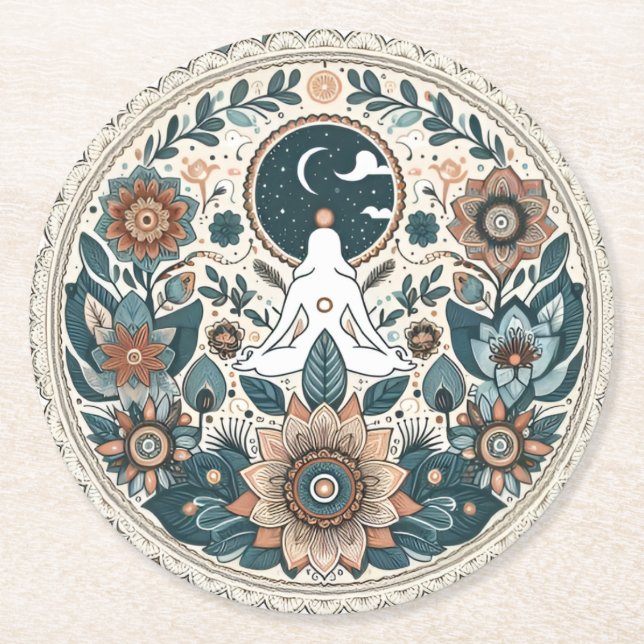 Boho blommigt Pastel underlägg (Framsidan)