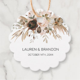 Boho Blommigt Pumpkin Fall i Kärlek Gåvor Etiketter