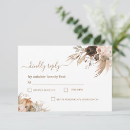 Boho Blommigt Pumpkin Fall i Kärlek OSA Kort