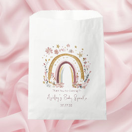 Boho Blommigt Rainbow Baby Sprinkle Tack