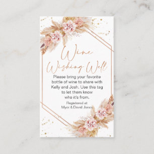 Boho Blommigt Ro Guld Wishing Wishing WWishing Ins Visitkort