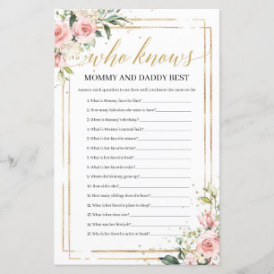 Boho blommigt som bäst känner mamma och pappa