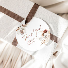 Boho Blommigt Tack Baby Shower Gift-Märkre Gåvor Etiketter