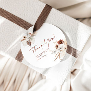 Boho Blommigt Tack Baby Shower Gift-Märkre Gåvor Etiketter