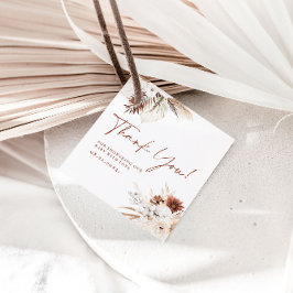 Boho Blommigt Tack Baby Shower Gift-Märkre Gåvor Etiketter