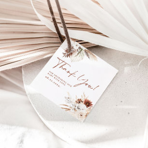 Boho Blommigt Tack Baby Shower Gift-Märkre Gåvor Etiketter