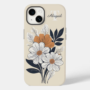 Boho Blommigt Teckning
