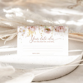 Boho blommigt Tisdag kväll. Datum burk Tilläggskort