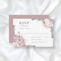 Boho Blommigt Torkad blomma Dusty Ro Bröllop