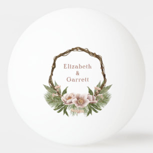Boho Blommigt Twig WAN Bröllop Pingisboll