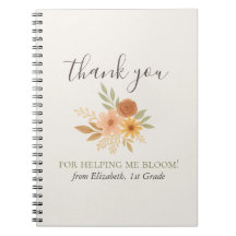 Boho Blommigt Watercolor Teacher Tack