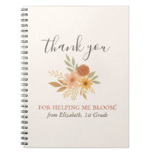 Boho Blommigt Watercolor Teacher Tack