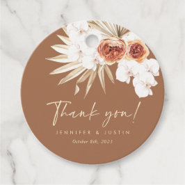 Boho Blommigt Wedding Favor-Märkre Gåvor Etiketter