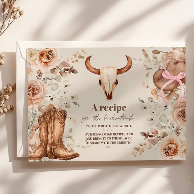 Boho Blommigt Western Möhippa Tilläggskort (Skapare uppladdad)