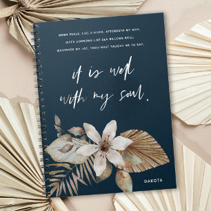 Boho Blommigtar bra med min Soul Prayer Journal Anteckningsbok