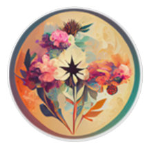 Boho-Blommigten i Earth Tones