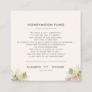 Boho-Blommigtens hösttäckningskort för höstbröllop Tilläggskort