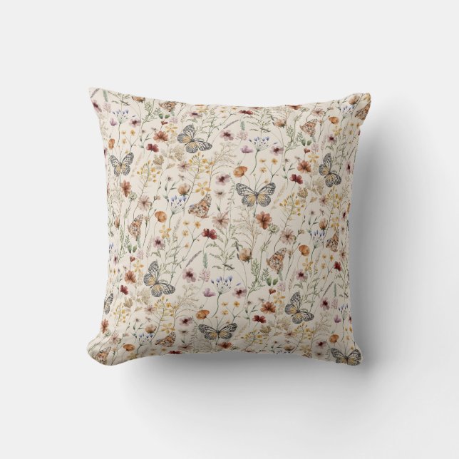 Boho blomster kastkudde kudde (Framsida)