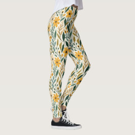 Boho blomsterdröm leggings