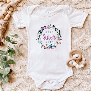 Boho blomsterkrans Bästa syster någonsin T Shirt