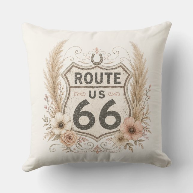 Boho blomsterlig moderlig vägaccent kudde (Baksida)