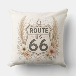 Boho blomsterlig moderlig vägaccent kudde