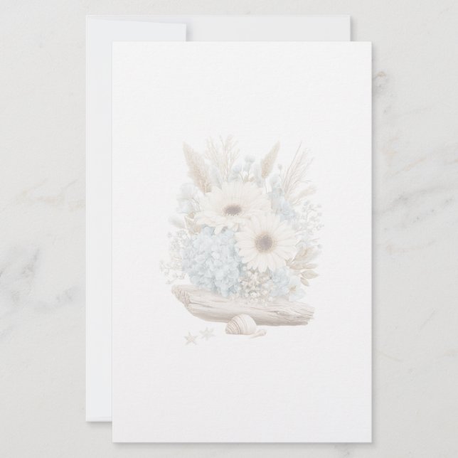 Boho blomsterpapperspapper brevpapper (Framsida)