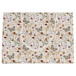 Boho blomsterpresentpåse