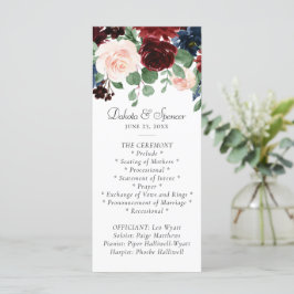 Boho Bloom | Burgundy Red and Navy Blue Garland Program