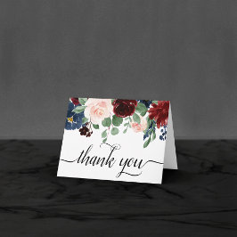 Boho Bloom | Burgundy Red and Navy Blue Photo Tack Kort