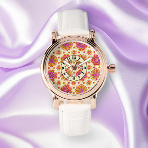 Boho Bloom - festival Vibrant Mandala Dam Wrist Armbandsur